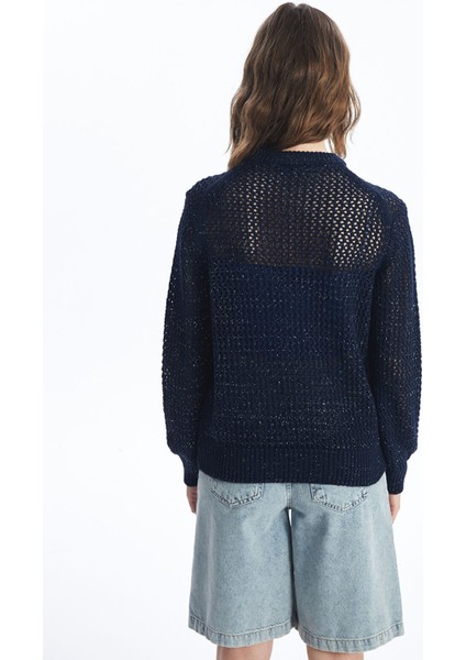 Yeni Sezon Bisiklet Yaka Ajurlu Uzun Kollu Kadın Triko Kazak indirimleri