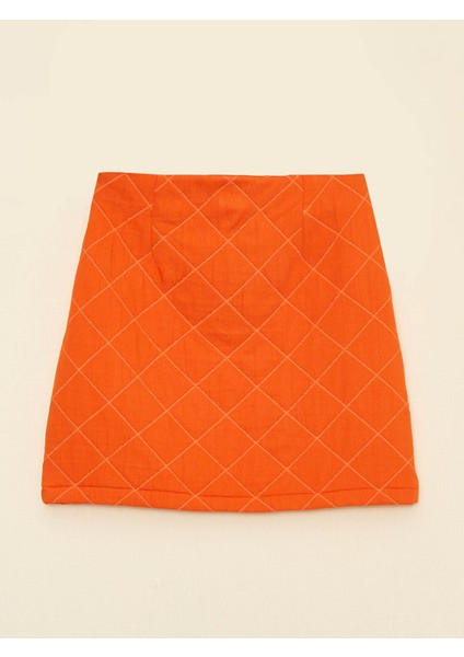 Yeni Sezon Beli Fermuarlı Kapitone A Kesim Kadın Etek fırsatları