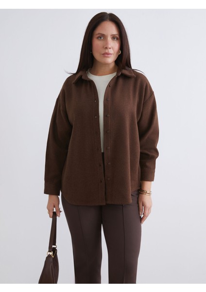 Yeni Sezon Oversize Kadın Oduncu Gömlek Ceket