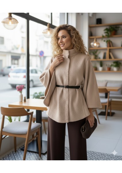 Latte - Kemer Detaylı Kaşe Panço indirimleri