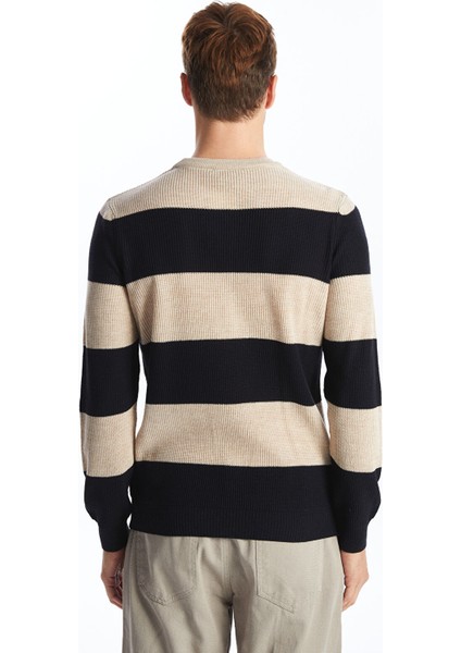 Yeni Sezon Bisiklet Yaka Uzun Kollu Renk Bloklu Erkek Triko Kazak fırsatları