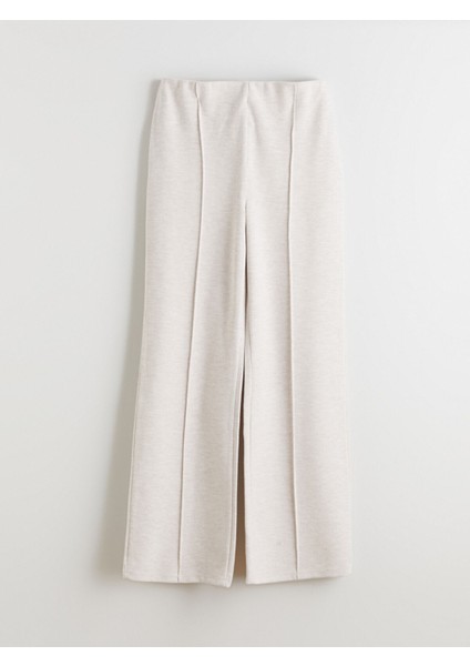 Yeni Sezon Beli Lastikli Geniş Paça Kadın Triko Pantolon indirimleri