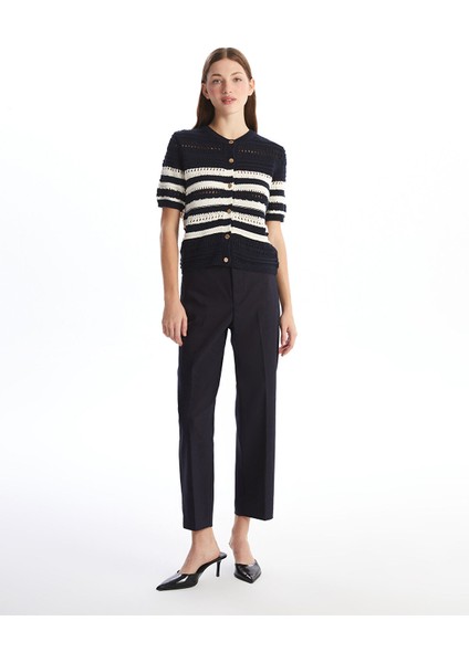 Yeni Sezon Bisiklet Yaka Ajurlu Kısa Kollu Kadın Triko Hırka fiyatları