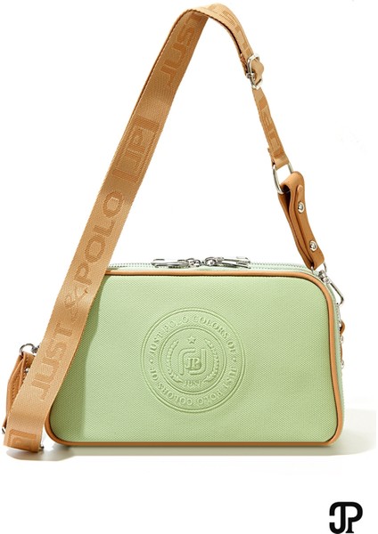 Orijinal Just Polo Collection 5 Bölmeli Lüks Yumuşak Deri Ayarlanabilir Çapraz Askılı Omuz Çantası fırsatları