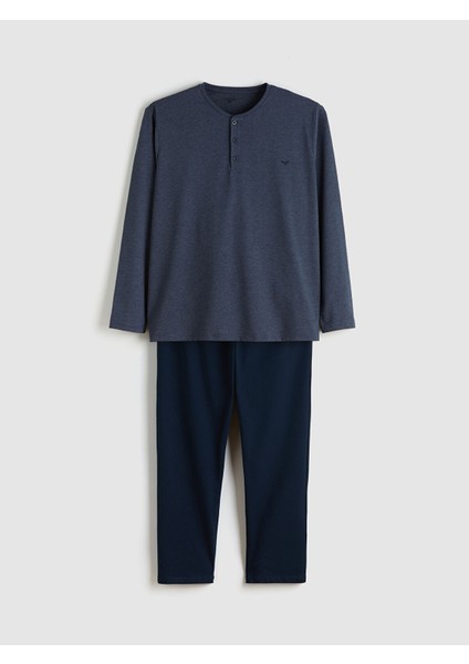 Yeni Sezon Büyük Beden Standart Kalıp Erkek Pijama Takımı indirimleri