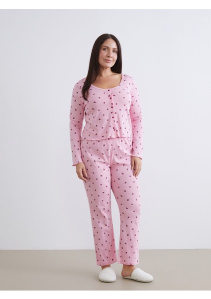 Yeni Sezon U Yaka Çiçekli Kadın Pijama Takım fiyatları