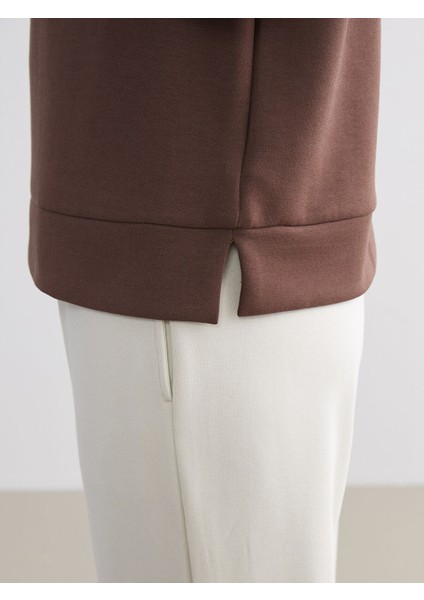 Yeni Sezon Bisiklet Yaka Oversize Kadın Sweatshirt modelleri