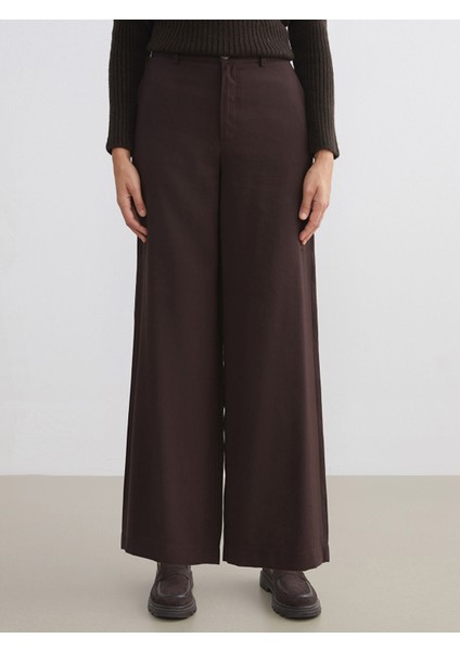 Yeni Sezon Standart Fit Geniş Paça Kadın Pantolon fiyatları