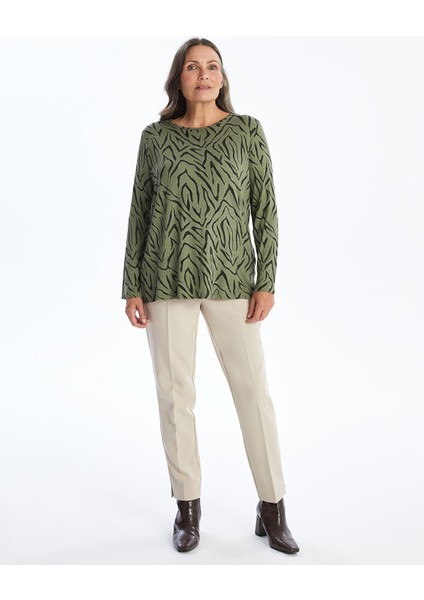 Yeni Sezon Bisiklet Yaka Desenli Kadın Tişört modelleri