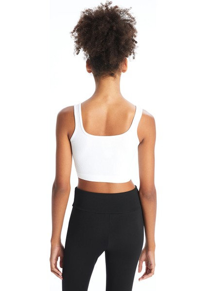 Yeni Sezon U Yaka Düz Askılı Kadın Crop fırsatları