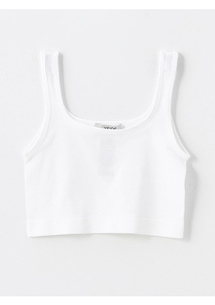 Yeni Sezon U Yaka Düz Askılı Kadın Crop indirimleri