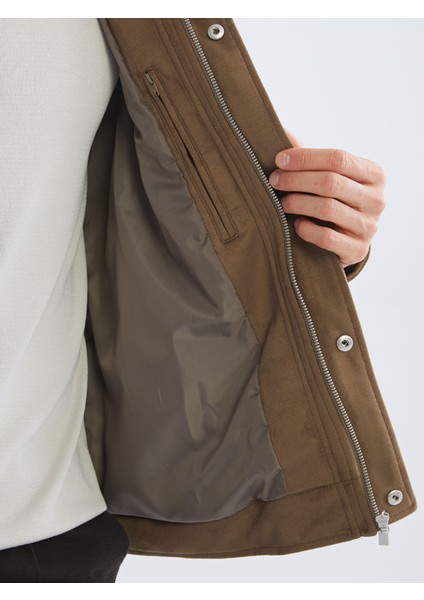 Yeni Sezon Standart Kalıp Ceket Yaka Erkek Mont fırsatları