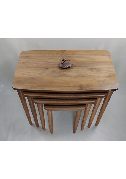 Mirzabeyoğlu Mdf Lam Antikceviz 4lü Zigon Sehpa Antikceviz