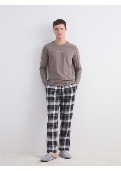 Yeni Sezon Standart Kalıp Erkek Pijama Takımı