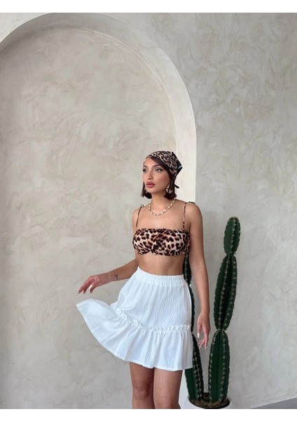 Sptrns Çingene Keten Etek Beyaz S24808 (Beden: M) indirimleri