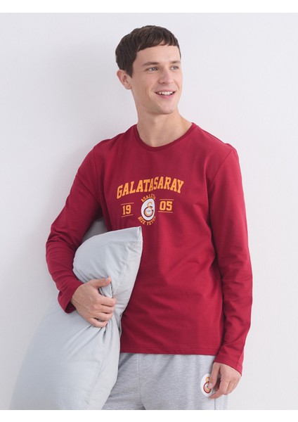 Yeni Sezon Galatasaray Baskılı Erkek Pijama Takımı fiyatları
