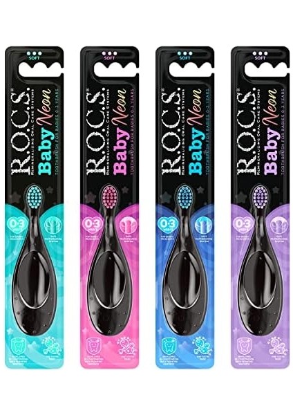 R.o.c.s. Baby Neon 0-3 Yaş Için Ekstra Yumuşak Diş Fırçası - Asorti 1 Adet fiyatları