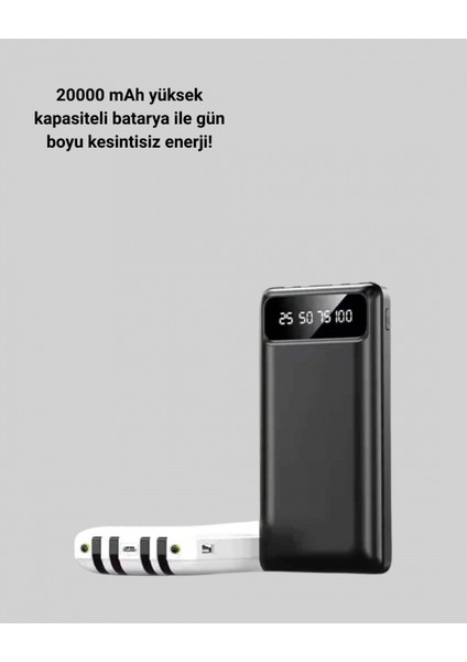 20.000MAH Taşınabilir Powerbank Pd Teknolojili Çift USB Çıkışlı modelleri