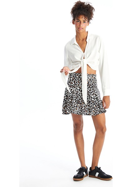 Yeni Sezon Gömlek Yaka Düz Uzun Kollu Keten Karışımlı Kadın Bluz fiyatları