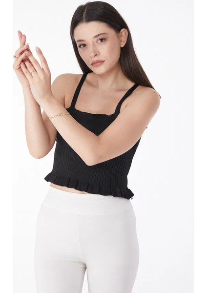 Yzlal Yazlık Triko Crop Siyah (Beden: Standart) fiyatları