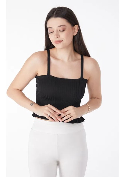 Yzlal Yazlık Triko Crop Siyah (Beden: Standart) indirimleri