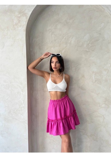 Sptrns Çingene Keten Etek Fuşya S24808 (Beden: M) fırsatları