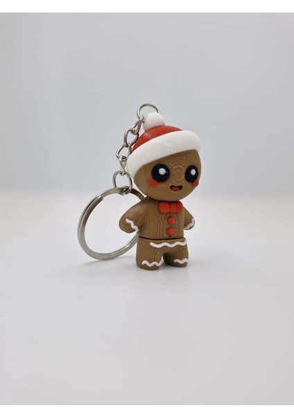 🎄 Maxipop Yeni Yıl Ruhunu Taşıyan Kurabiye Adam Figürü Anahtarlık