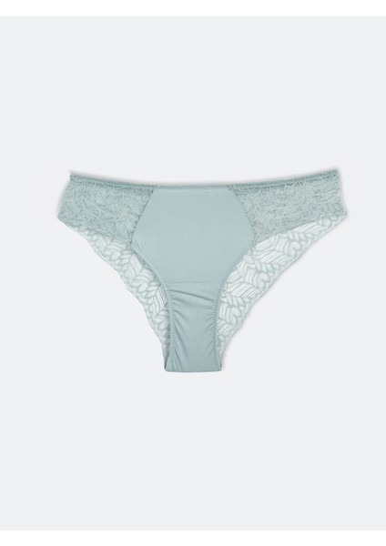 Yeni Sezon Dantel Detaylı Saten Fantezi Bikini Külot