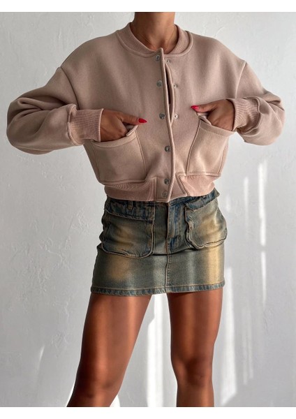 Sptrns 3 Iplik Şardonlu Önü Çıtçıtlı Cepli Ceket Bej F2226 (Beden: M) fırsatları