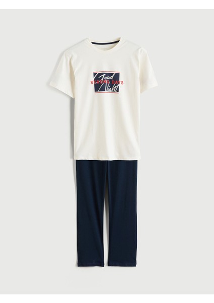 Yeni Sezon Standart Kalıp Erkek Pijama Takımı indirimleri