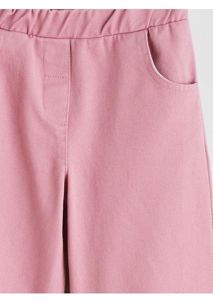 Yeni Sezon Beli Lastikli Fiyonk Detaylı Kız Çocuk Pantolon indirimleri