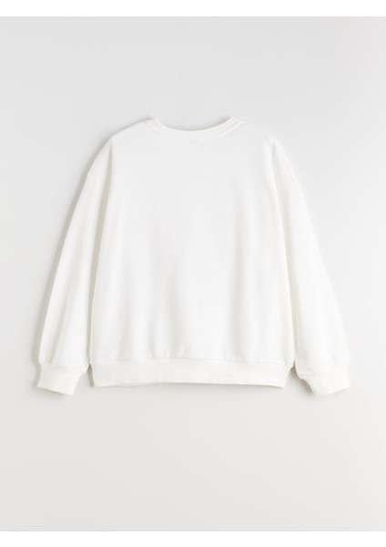 Yeni Sezon Bisiklet Yaka Hello Kitty Baskılı Kız Çocuk Sweatshirt fiyatları