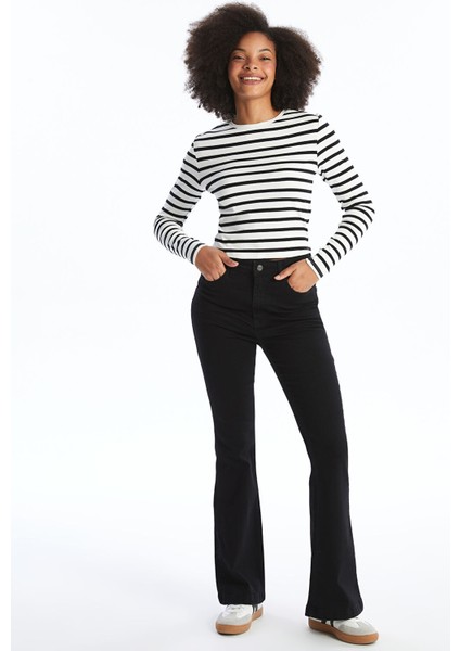 Yeni Sezon Bisiklet Yaka Çizgili Uzun Kollu Kadın Body fiyatları