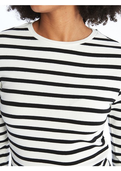 Yeni Sezon Bisiklet Yaka Çizgili Uzun Kollu Kadın Body modelleri