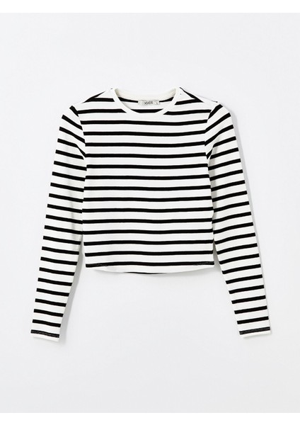 Yeni Sezon Bisiklet Yaka Çizgili Uzun Kollu Kadın Body indirimleri