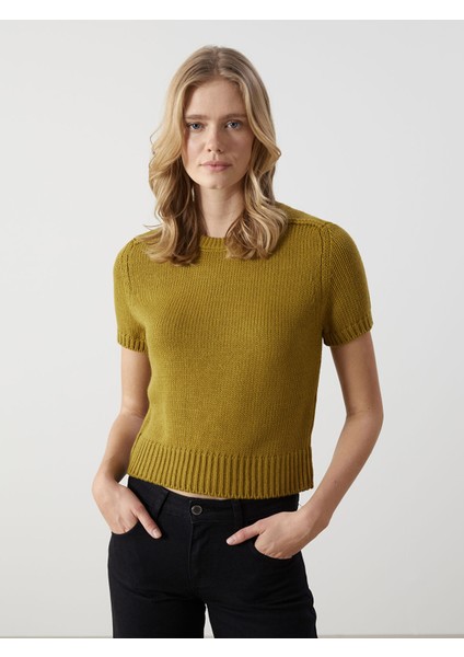 Yeni Sezon Bisiklet Yaka Kadın Triko Kazak