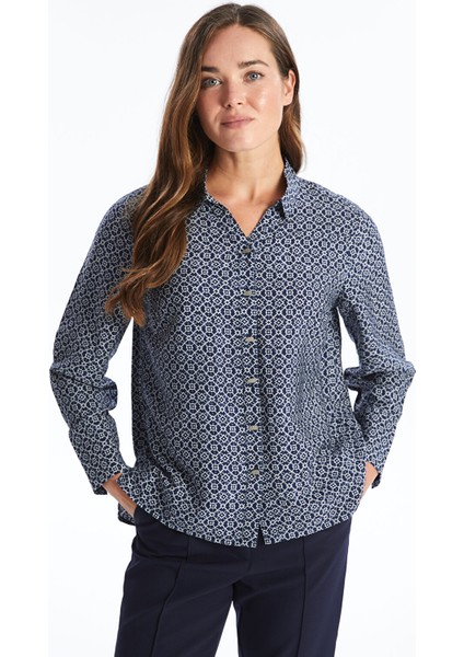 Yeni Sezon Desenli Kadın Gömlek