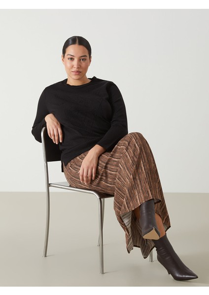 Yeni Sezon Beli Lastikli Desenli Kadın Etek fiyatları