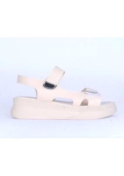 Moda Ayakkabı 146 Syh-Krem Ortopedik Kadın Sandalet Ayakkabı fiyatları