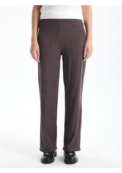 Yeni Sezon Beli Lastikli Düz Geniş Paça Kadın Pantolon fiyatları