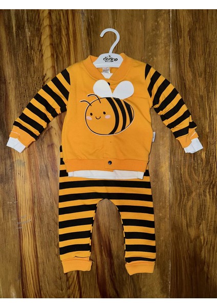 Yzlal 3-12 Aylık Üçlü Arı Takım Sarısiyah (Beden: 0-3)