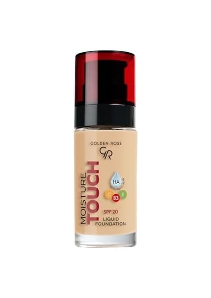 Golden Rose Moisture Touch Liquid Foundation SPF20 No: 110 Nemlendirici Etkili Fondöten
