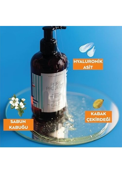 Pure Project Yüz Temizleme Jeli 250ML. Yüz Yıkama Jeli, Sülfatsız Köpük, Makyajı Çıkartır. Hassas Ciltler Için Uygun. Akneli Çiltler Için Uygun.