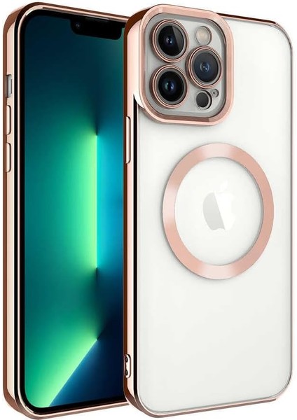 Zore Ile Uyumlu 13 Pro Max Kılıf Şarj Özellikli Setro Silikon Siyah