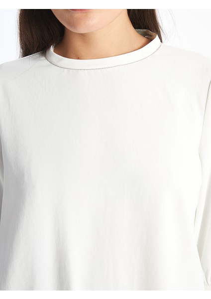 Yeni Sezon Bisiklet Yaka Kadın Bluz modelleri