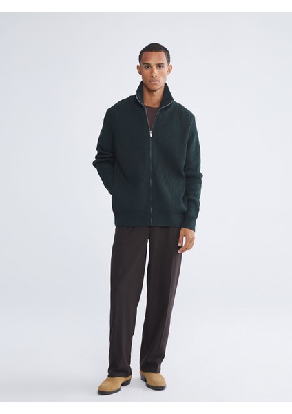 Yeni Sezon Standart Kalıp Dik Yaka Erkek Triko Hırka fiyatları