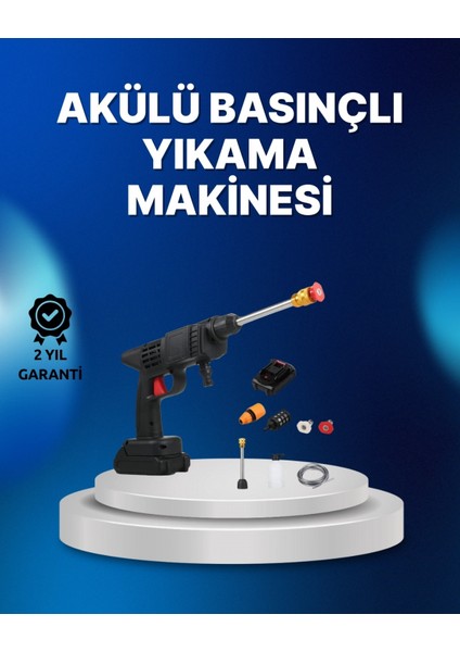 Kablosuz Taşınabilir Basınçlı Yıkama Tabancası Köpük Şişeli