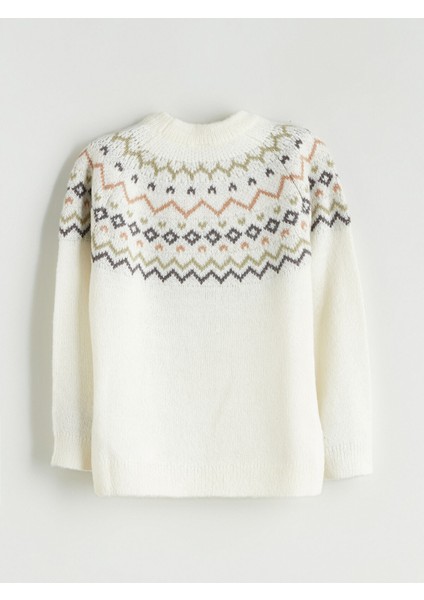 Yeni Sezon Bisiklet Yaka Erkek Çocuk Triko Kazak modelleri