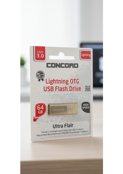 Otg 64GB Flash Bellek - 5yıl Garantili - iPhone 6/7/8/x/xs/xr/11/12/13 Uyumlu modelleri