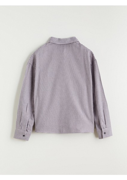 Yeni Sezon Ekose Taşlı Kız Çocuk Gömlek modelleri